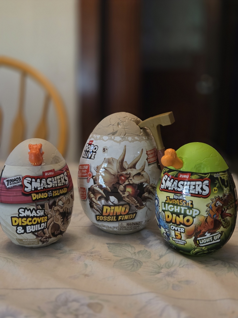 3 Smashers Dino Island Egg Toys